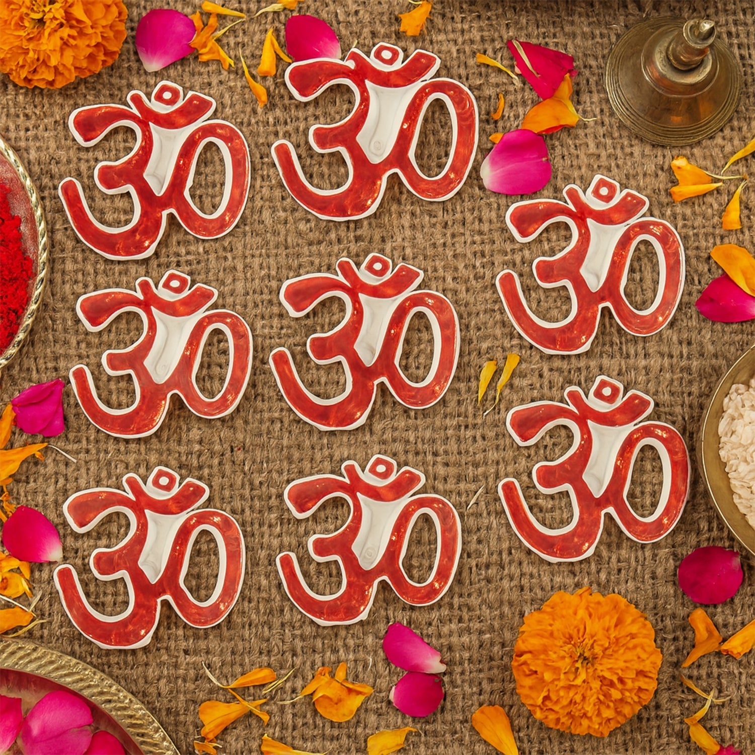 Traditional Decorative “Om” Sticker - (Set) Traditional Decorative “Om” Sticker - (Set)